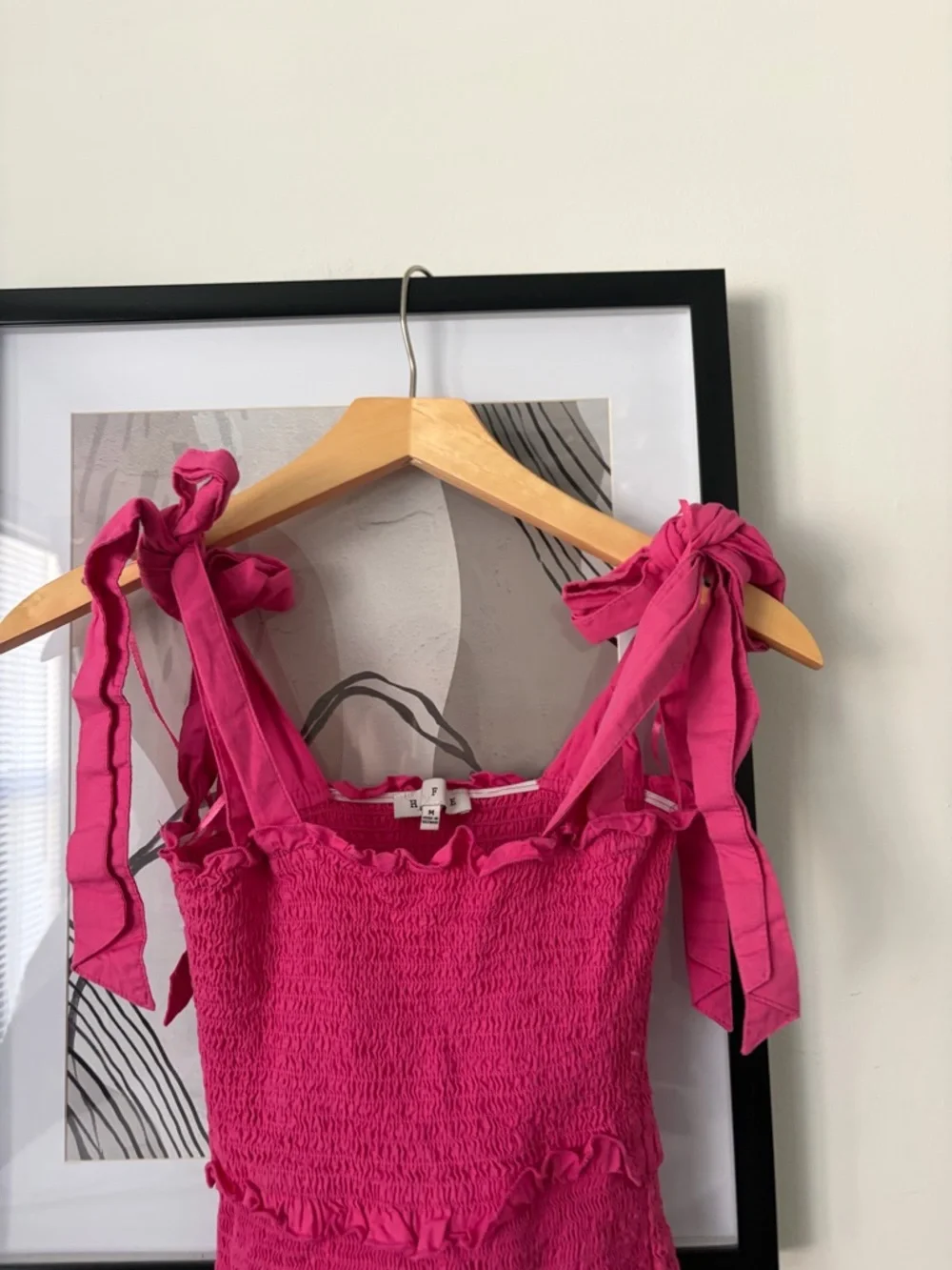 Pink Ruffled Mini Dress - Picture 3 of 5